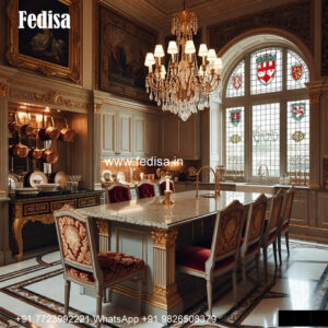 Classic Kitchen Interior Metal Kitchen Cabinets No-275