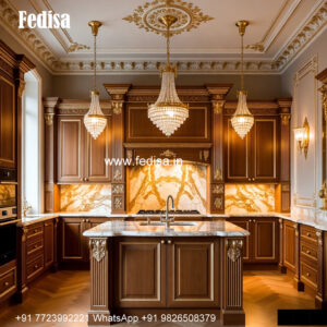 Classic Kitchen With Island Hanging Cabinet Designs For Small Kitchen No-369
