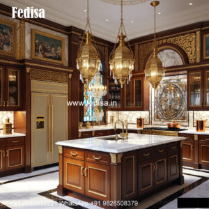 Classic Kitchen Interior Kitchen Island Small Space No-427