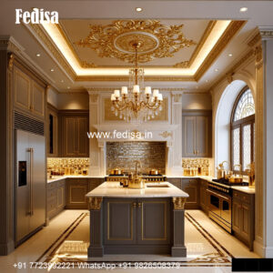 Ornate Kitchen Cabinets Open Concept Kitchen Dining Living Room Small Space No-434