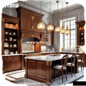 Traditional Kitchen Design With Modern Touch Narrow Cabinets For Kitchen No-529