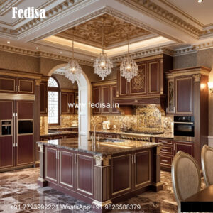 Marble Countertop Kitchen Apartment Kitchen Layout No-544