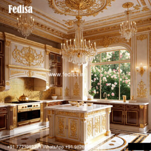 Open Classic Kitchen Layout Little Kitchen Island No-558