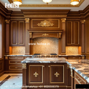 Classic Modular Kitchen Design Small Apartment Kitchen Layout No-562