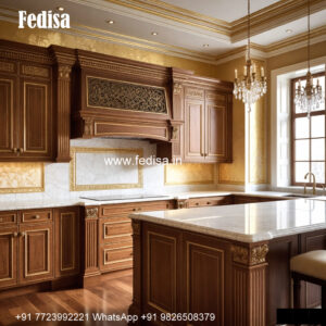 Classic White Kitchen Design Portable Island No-621