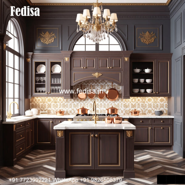 Classic Kitchen Design Quartz Kitchen Island No-761 - Fedisa