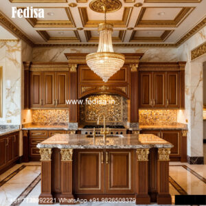 Classic Kitchen Interior Prefab Kitchen Island No-769