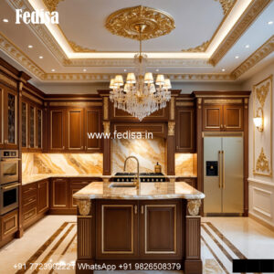 Luxury Classic Kitchen Interior Design Two Island Kitchen No-792