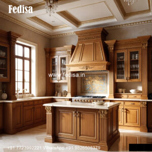 Classic Cabinet Handles Two Tier Kitchen Island No-822