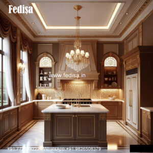 Classic White Kitchen Design Luxury Kitchen Island No-925