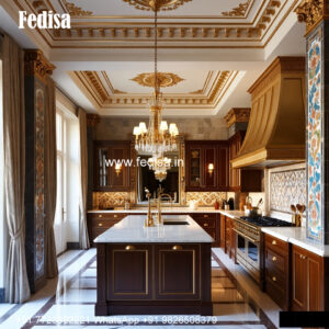 Small Classic Kitchen Design Inspiration Marble Kitchen Island With Seating No-1021