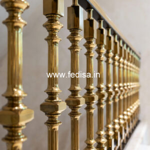 Stylish Balcony Railing Design With Glass And Steel No-261