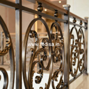 Modern Staircase Design With Stylish Railings No-290