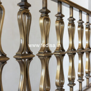Stylish Balcony Design India With Steel Railings No-427