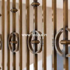 Modern Staircase Design With Stylish Railings India No-836