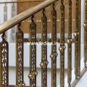 Modern Staircase Design With Railings No-993