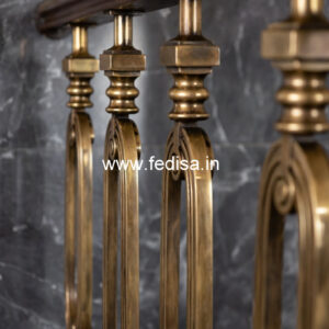 Modern Staircase Design With Railings For Homes No-1168
