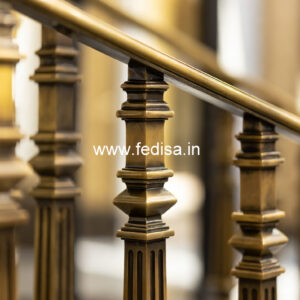 Modern Balcony Railings With Glass Panels For Luxury Homes No-1261