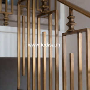 Modern Staircase Design With Stylish Railings No-1623