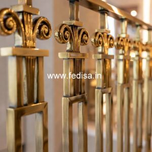 Indian Balcony Design With Modern Railings No-1718