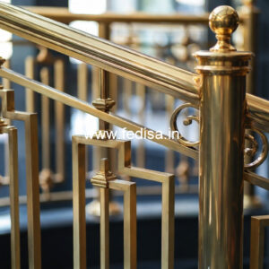 Stylish Balcony Design India With Steel Railings No-1760