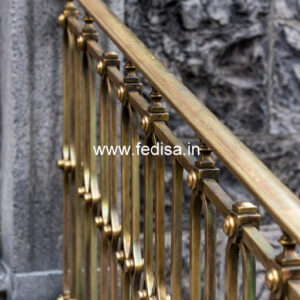 Modern Staircase Design With Stylish Railings India No-2169