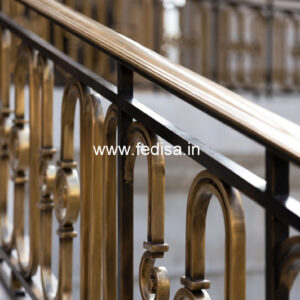 Stylish Balcony Railing Design With Glass And Steel No-18584