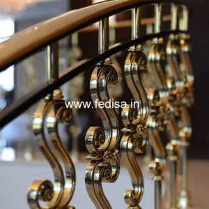 Creative Steel Balcony Railing Designs No-18620