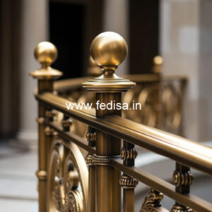 Modern Balcony Railings With Glass Panels Design No-19444