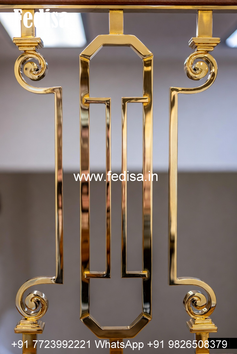 Elegant Exterior Designs With Railings No-19398