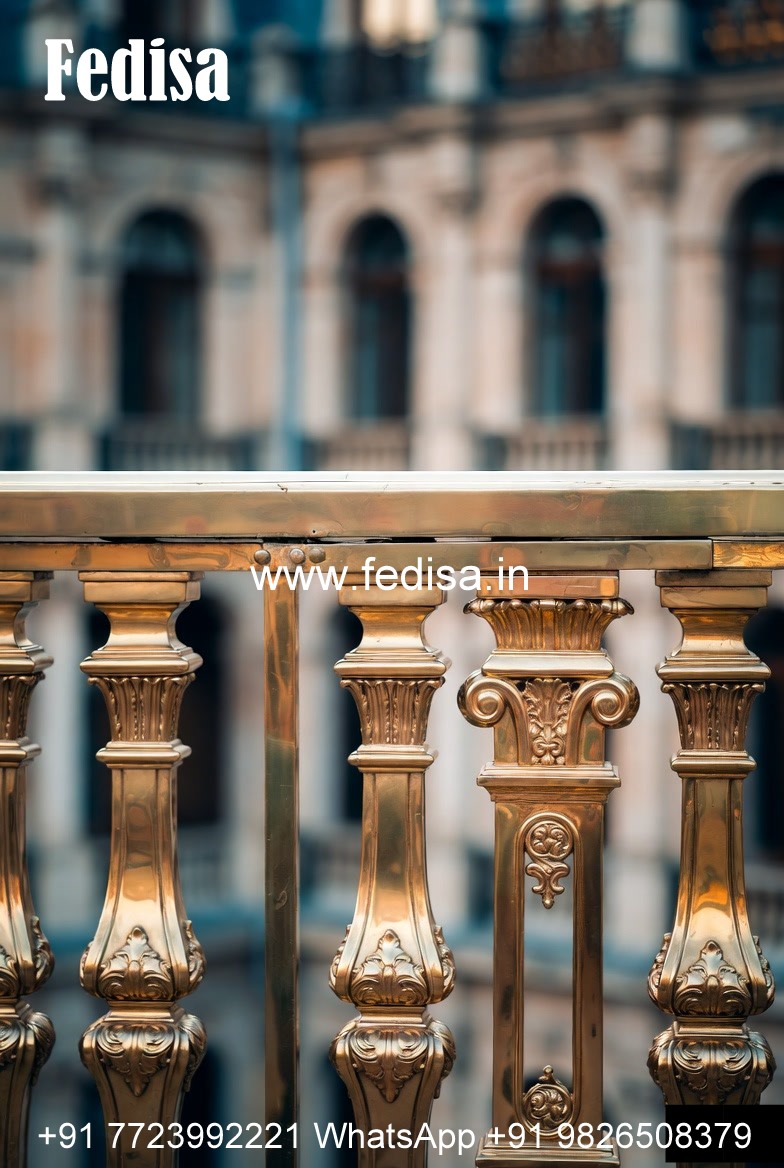 Balcony Design India With Modern Steel Railings No-24200