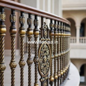 Modern Balcony Design With Stylish Railings India No-24634