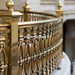 Modern Balcony Railings With Glass Panels Design No-24907