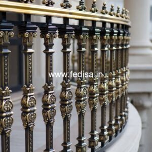 Stylish Balcony Design India With Steel Railings No-25546