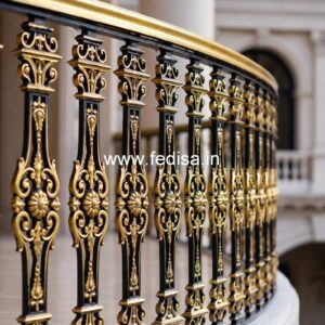 Modern Staircase Design With Stylish Railings India No-25955