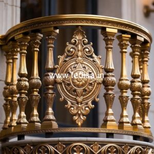 Stylish Railing Design For Duplex House No-26765