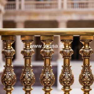 Ghar Exterior Balcony Design With Railings No-26887