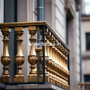 Modern Balcony Railing Design With Glass No-27418