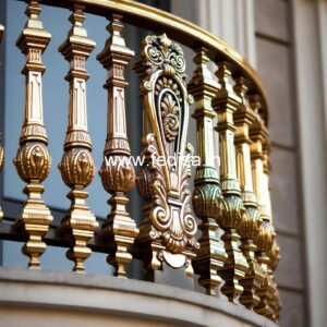 Indian House Front Balcony Railing Design No-27552