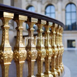 Indian Balcony Design With Modern Railings No-27569