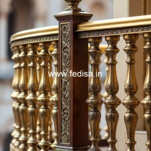 Ghar Exterior Balcony Design With Railings No-27619