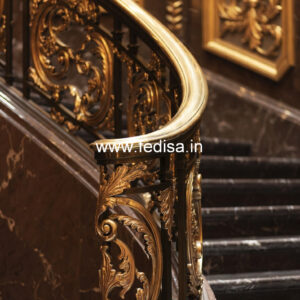 Stylish Exterior Staircase Railing Designs No-20706