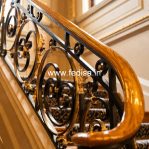 Ghar Balcony Design With Steel Railings No-21147