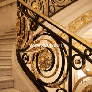 Modern Balcony Railing Design With Glass No-21955