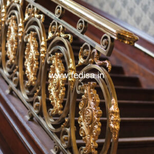 Stylish Balcony Design India With Steel Railings No-22148