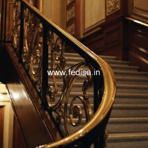 Modern Staircase Design With Railings No-22714