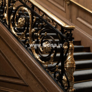 Stylish Railing Design For Duplex House No-23367