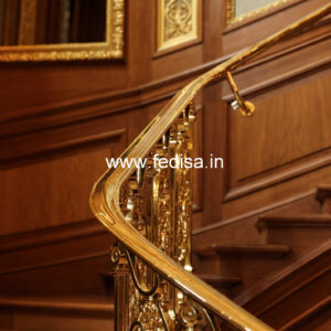 Stylish Balcony Design India With Steel Railings No-23481