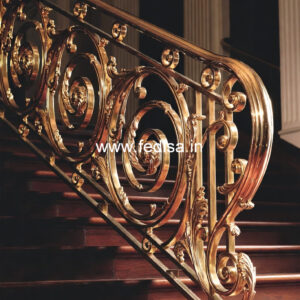 Modern Balcony Railings With Glass Panels Design No-28305