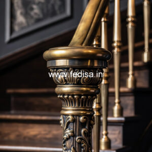 Modern Staircase Design With Railings For Homes No-28352